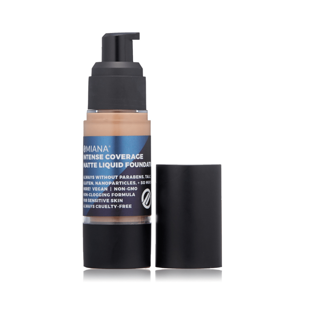 Intense Coverage Matte Liquid Foundation - No Mica – Omiana Beauty