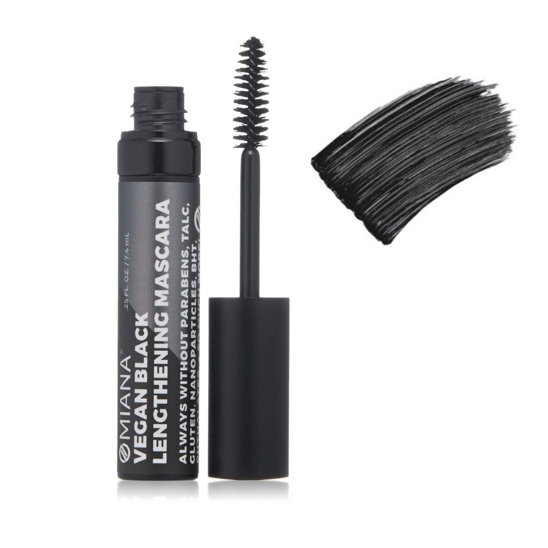 Vegan Black Lengthening Mascara | No Mica, Titanium Dioxide