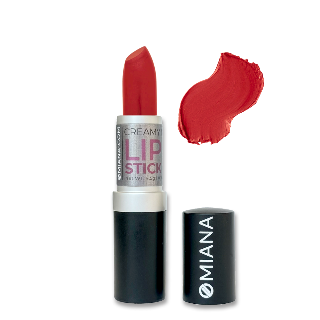 Lápiz labial mineral cremoso: ¡opciones sin dióxido de titanio ni mica!