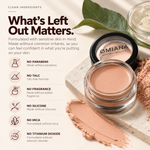 Omiana Redness Concealer Cream with ingredient transparency details for sensitive and reactive skin.