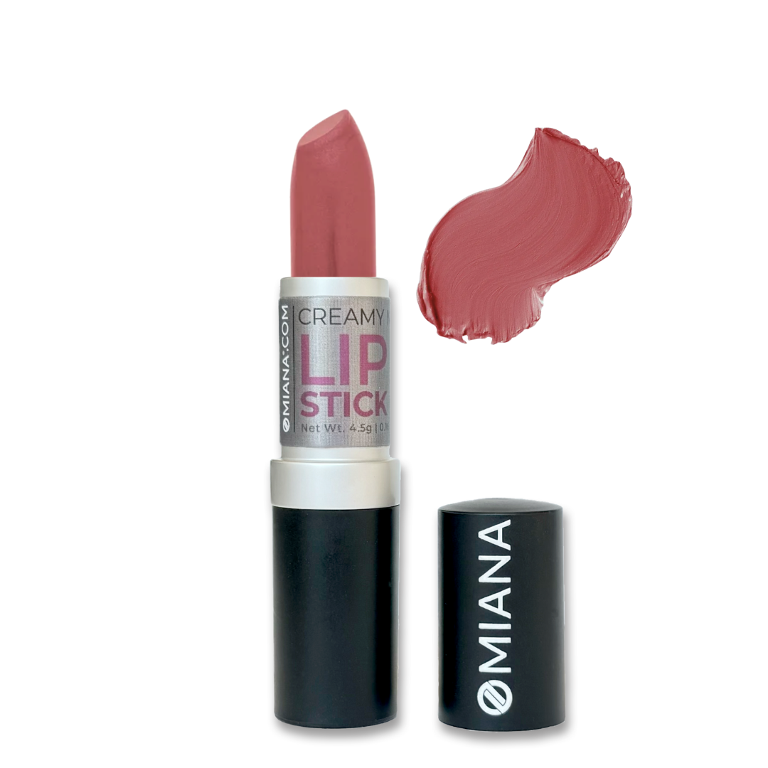 Lápiz labial mineral cremoso: ¡opciones sin dióxido de titanio ni mica!