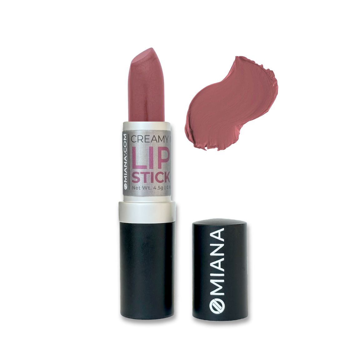 Lápiz labial mineral cremoso: ¡opciones sin dióxido de titanio ni mica!