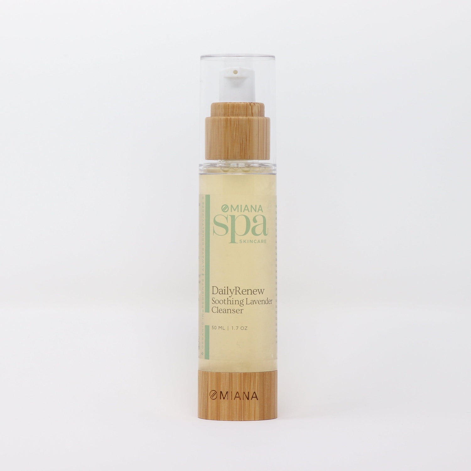 Omiana Natural Cosmetics Cleanser DailyRenew Soothing Lavender Cleanser - Made without GMOs, Artificial Fragrances, & More!