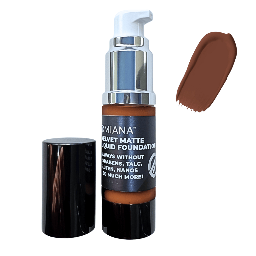 Omiana Natural Cosmetics Foundation Russet Velvet Matte Liquid Foundation - Mica-Free & More!