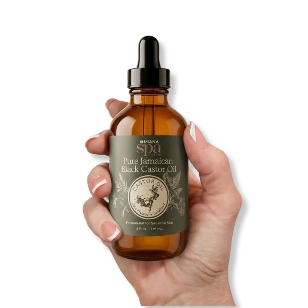 Omiana Natural Cosmetics Oil Pure Jamaican Black Castor Oil – Cold-Pressed, Unrefined Moisture Oil for Hair, Scalp & Skin